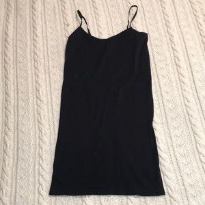 Black mini spandex slip